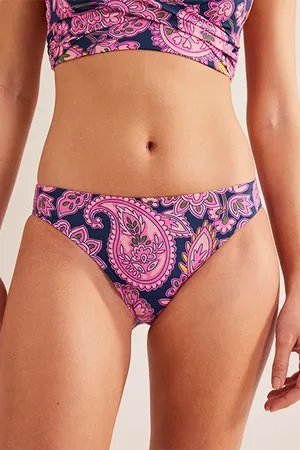 Boden Classic Bikini Bottoms Navy, Paisley Terrace