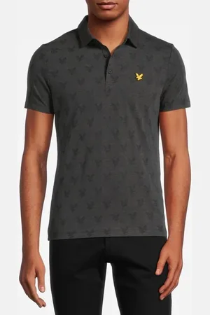 Lyle & Scott Jacquard Polo Shirt Jet Black