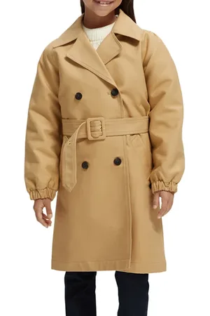 Scotch&Soda Girls Longer-length Classic Trench Coat Sand