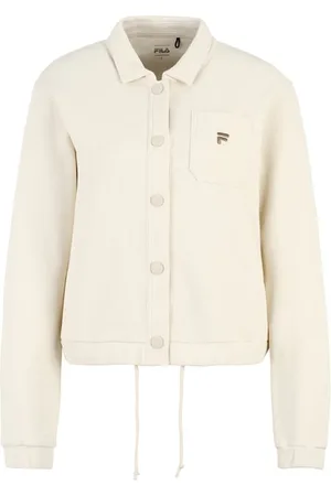 Fila Civita Cropped Jacket Antique White