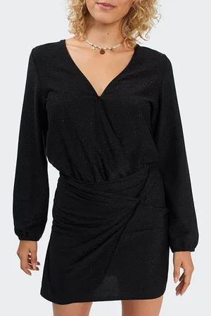 ICODE Black Shiny Knit Short Skirt