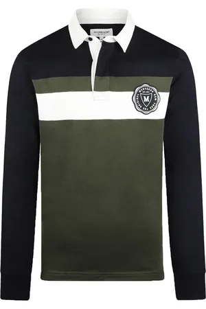 McGregor Rugby Striped Panel Pine Green
