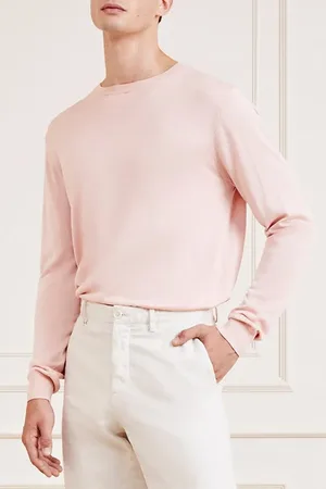 Guess GUESS Silk Ls Cn Swtr Pink Good Vibes