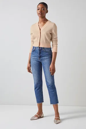LK Bennett Cd Coco-v Neck Slim Cardi Sand