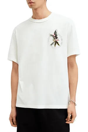 AllSaints Fret Ss Crew Chalk White