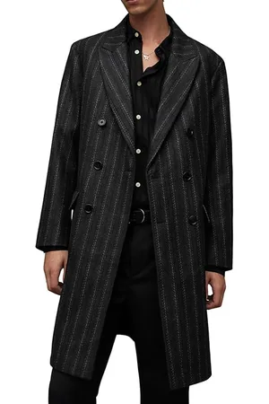 AllSaints Lovell Coat Charcoal