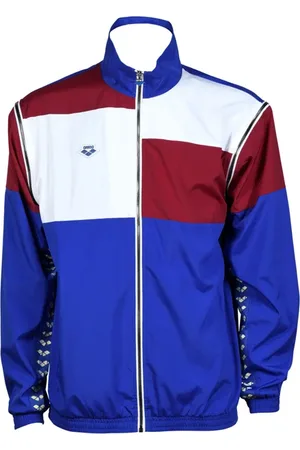 Arena Icons Jacket Convertible Neon Blue Burgundy White