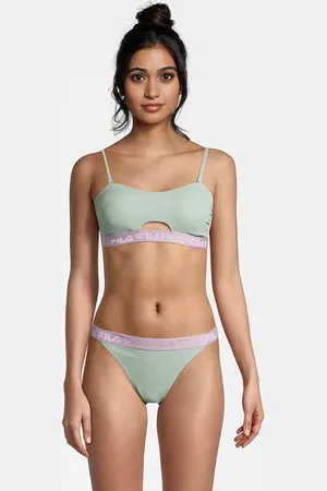 Fila Sanming Bandeau Bikini Silt Green