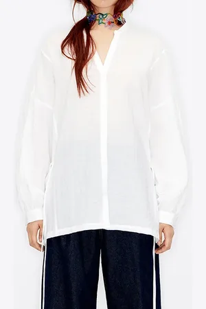 Bimba y Lola Ivory Ties Blouse