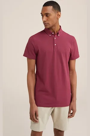 WE Fashion Polo Burgundy Red