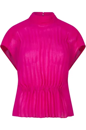 Dante 6 Penelope Gathered Detail Top Hibiscus Pink