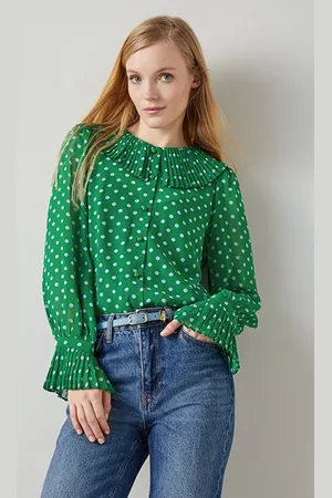 LK Bennett Dita - Button-down Shirt Green/blue
