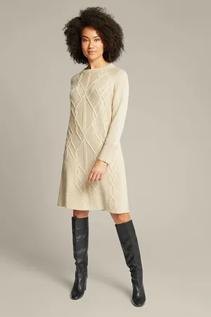 Elena Miro Knit Dress Natural