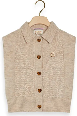 Scotch&Soda Knit Structure Mix Spencer Ecru Melange