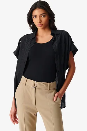 IRO Trinita Button-down Shirt In Black