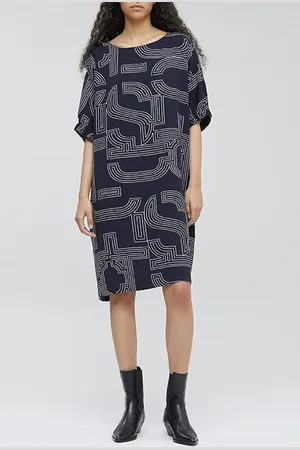 Closed Women Shift Dress Dark Night