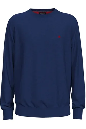 Scotch&Soda Essentials Ecovero Viscose-nylon Crewneck Pullover Dusk