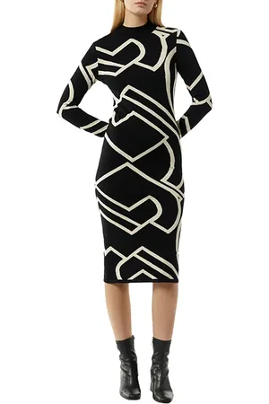 Comma, Dresses Grey/black