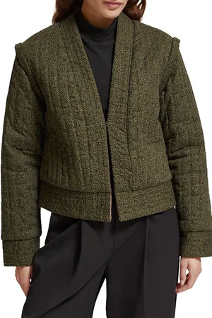 Scotch&Soda Quilted Reversible Jacket Leopard Spot Green