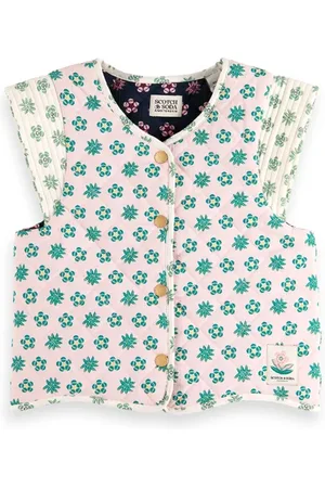 Scotch&Soda All-over Printed Reversible Light-padded Gilet Patchwork Flo