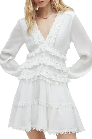 AllSaints Zora Dress Chalk White