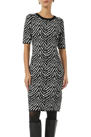 Comma, Dresses Grey/black