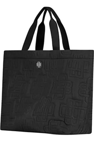 Black Bananas Monogram Quilted Tote Bag Black