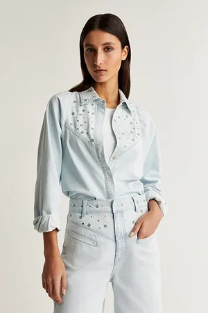 SCALPERS Denim Shirt Indigo