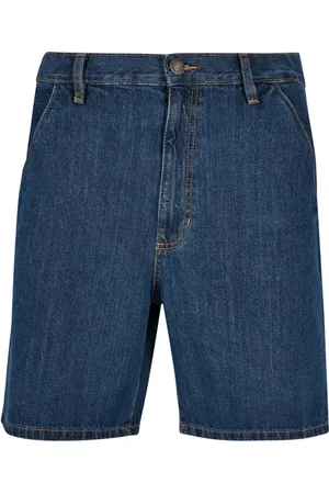 Urban classics Organic Denim Bermuda Shorts Mid Indigo Washed