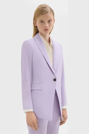 THEORY Etiennette Blazer In Good Wool Lilac Sky