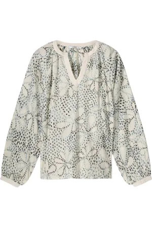 Summum Woman Top Cross Stitch Hand Embroidery Ivory