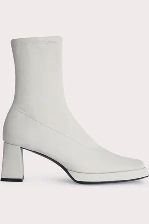 By Far 14cm Boot - Bianco Bianco