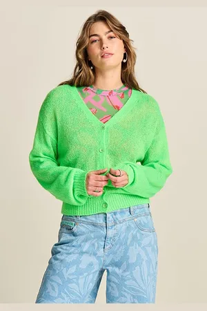 POM Amsterdam Cardigan - Neon Green Green