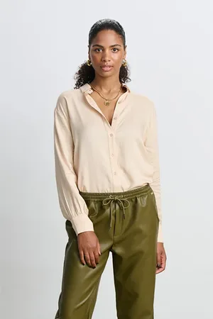 POM Amsterdam Blouse - Milly Smokey Sand