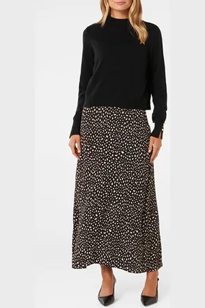 Forever New Penny Woven Mix Knit Dress Vermont Spot