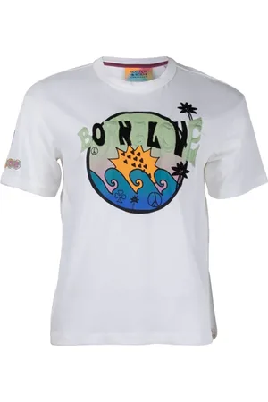 Scotch&Soda Born To Love - Short Sleeved Tee Off White