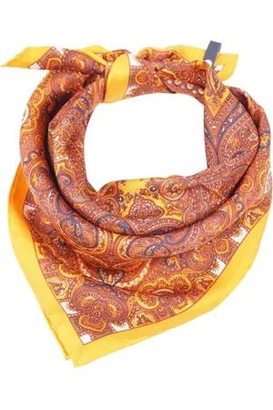 MUCHO GUSTO Scarf Orange Paisley Orange