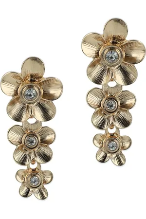 Otazu Delicate Flower Earrings Gold