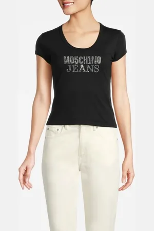 Moschino Logo Jersey T-shirt Black