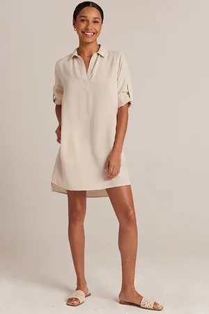 Bella Dahl Long Sleeve A-line Dress Cliffside