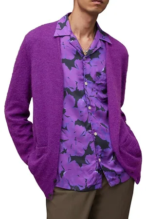 AllSaints Kennedy Cardigan Electric Purple