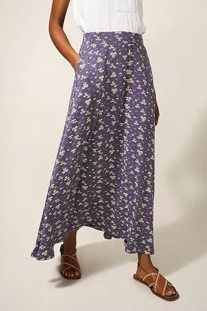 White Stuff Jada Eco Vero Maxi Skirt Purple