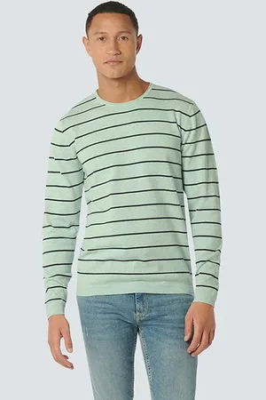 No Excess Pullover Crewneck Stripe Mint