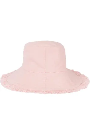 BY-BAR Fringed Bucket Hat Light Pink