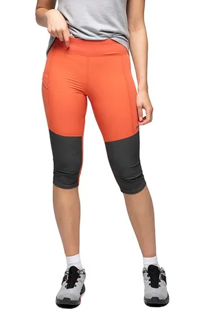 Bergans FlØyen ¾ Outdoor Tights Women Brick/solid Charcoal