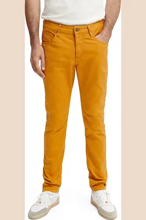Scotch&Soda Ralston - Garment-dyed Slim-fit 5-pocket Pant Marigold