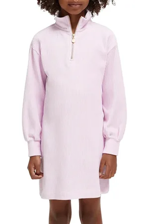 Scotch&Soda Girls Corduroy Sweat Dress Disco Pink Melange