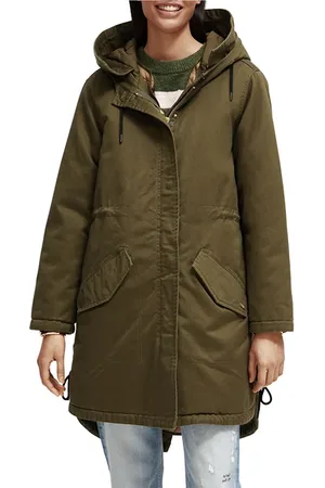 Scotch&Soda Parka With Detachable Inner Gilet Military