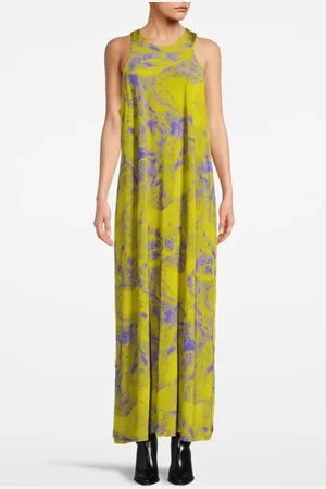 AllSaints Kura Inspiral Dress Zest Lime Green