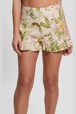 Guess GUESS Mayara Linen Short Heirloom Hibiscus